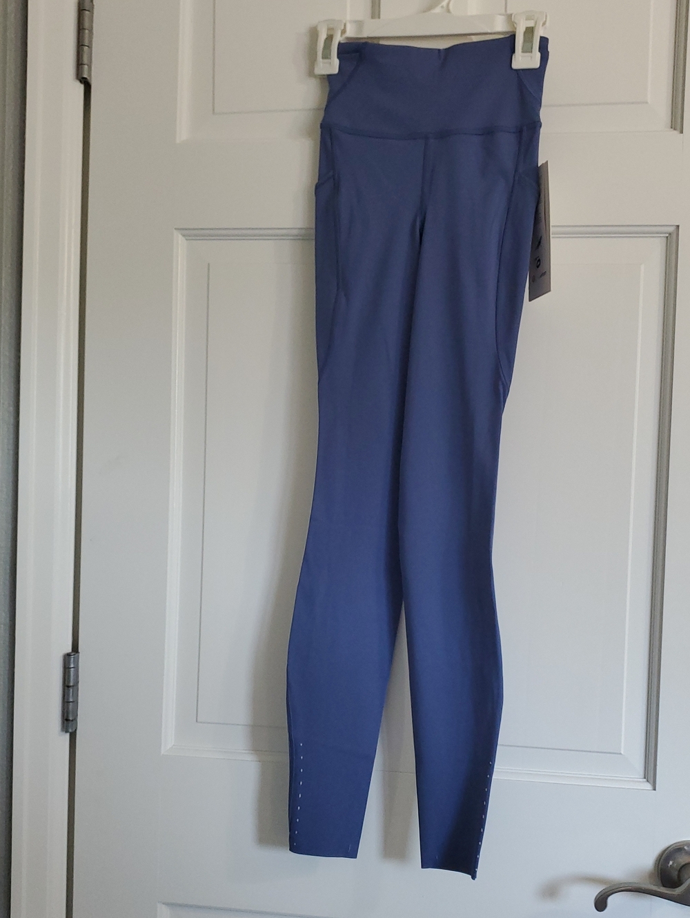 NWT Fast And Free HR 28in W/Pockets Brillant Blue Leggings Sz 0